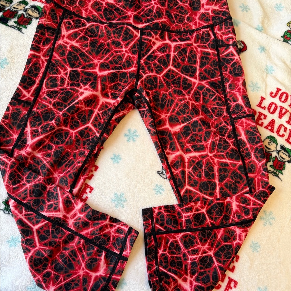 Constantly Varied Gear Electric Red and Black Leggings